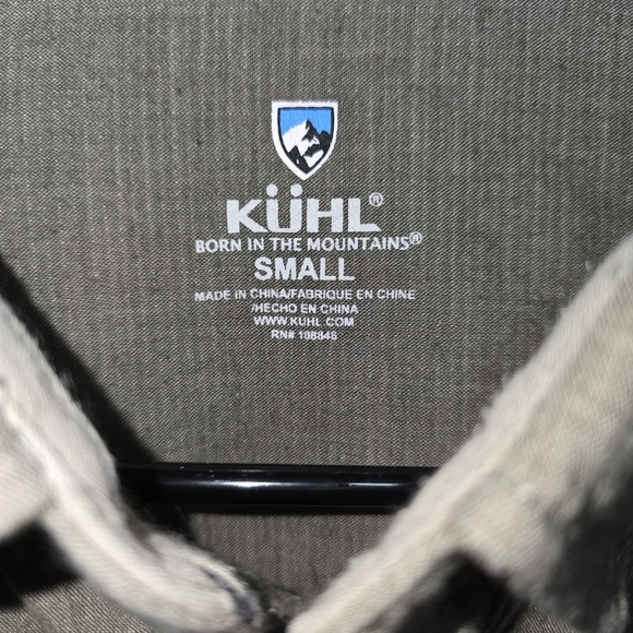 Kuhl Men’s Cotton Nylon Blend Canvas Button Up Camp Shirt Adult Size Small - Picture 2 of 5